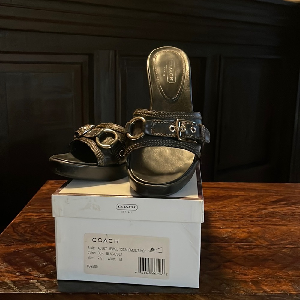 Coach Jewel Sandal Wedges size 8